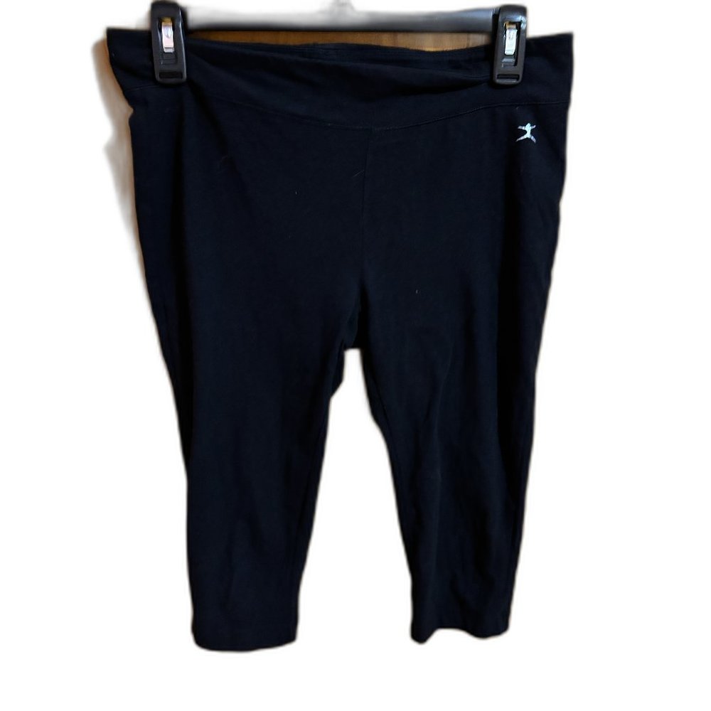 Danskin Women Black Athletic Activewear Leggings with‎ Pockets - Size M